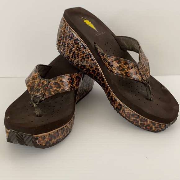 Volatile leopard Print Platform Sandals